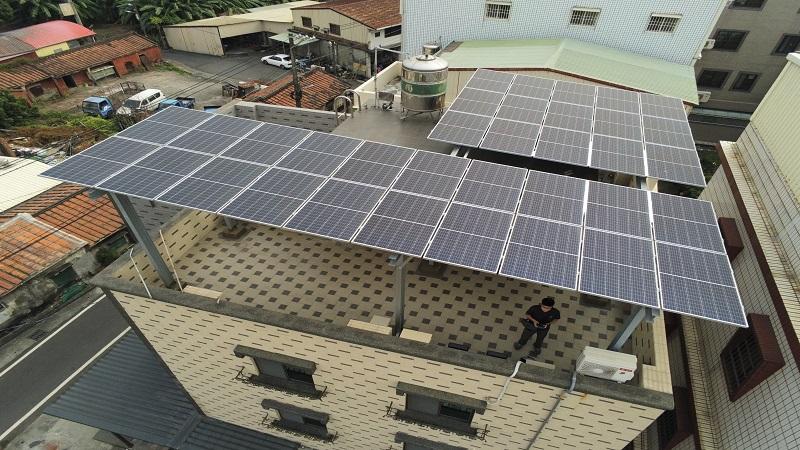 Painel solar exterior